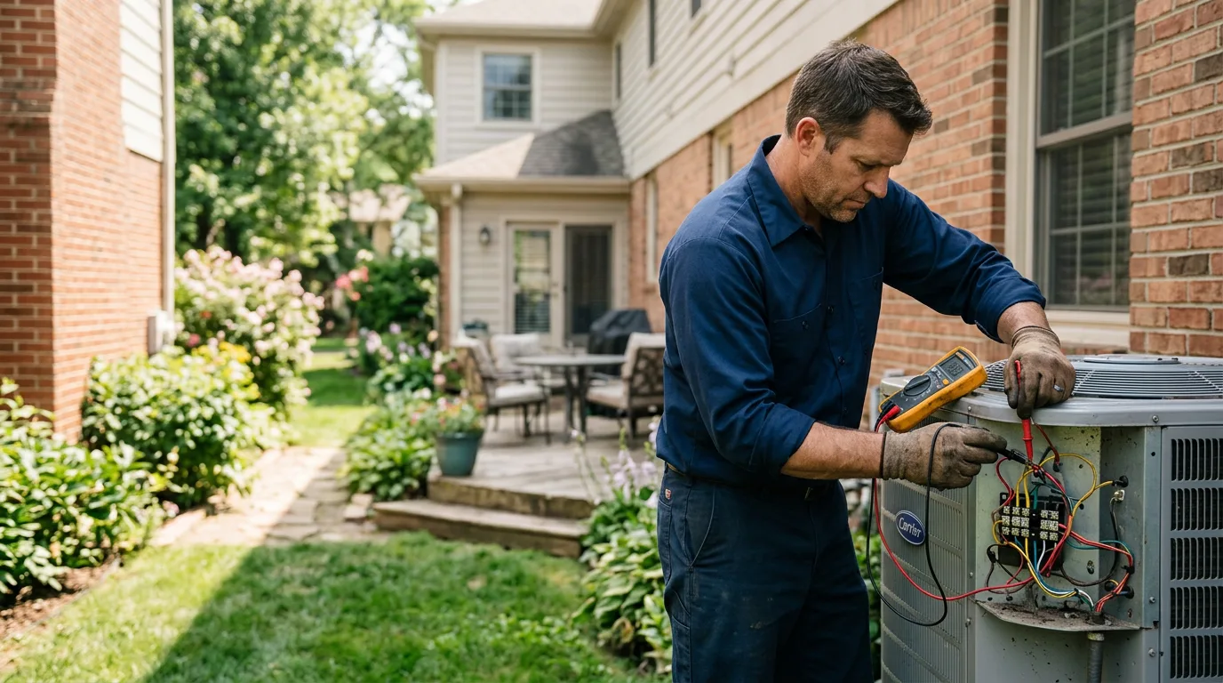 HVAC technician working near Mifflin, PA